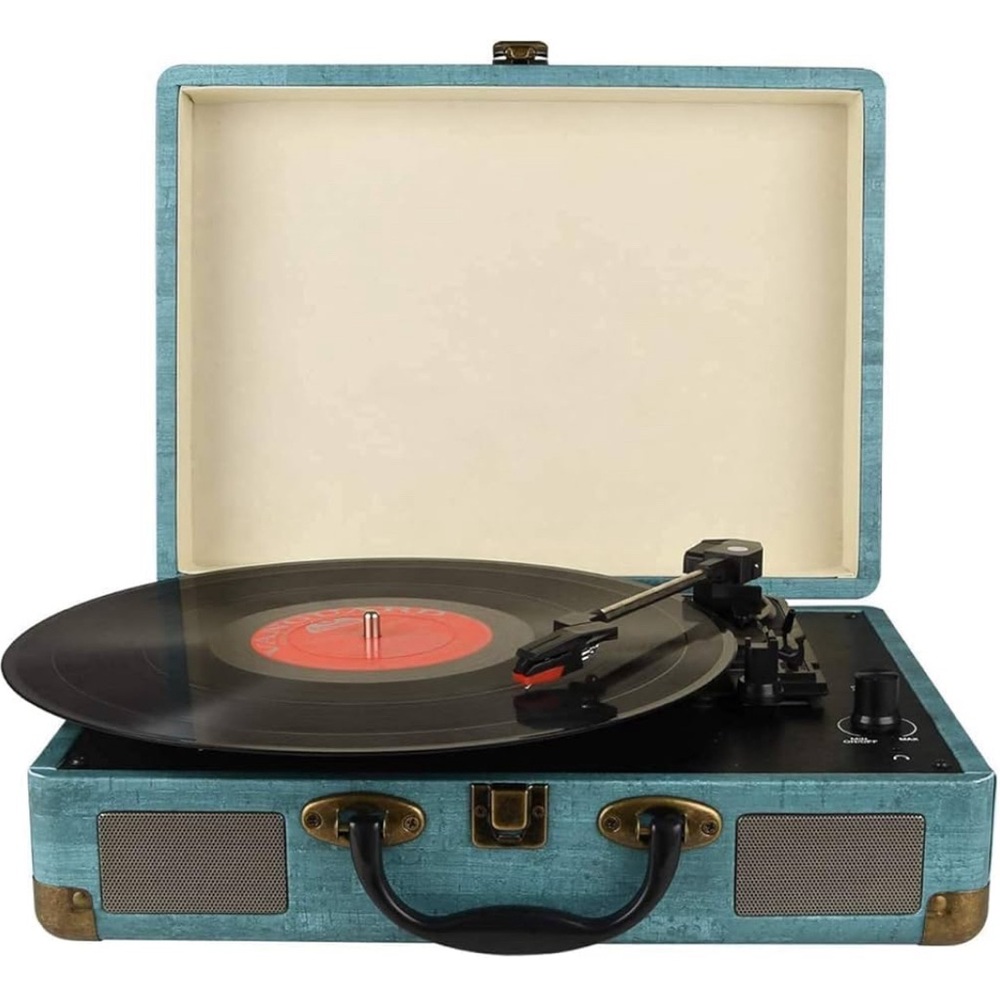 Vintage Suitcase Turntable Record Player